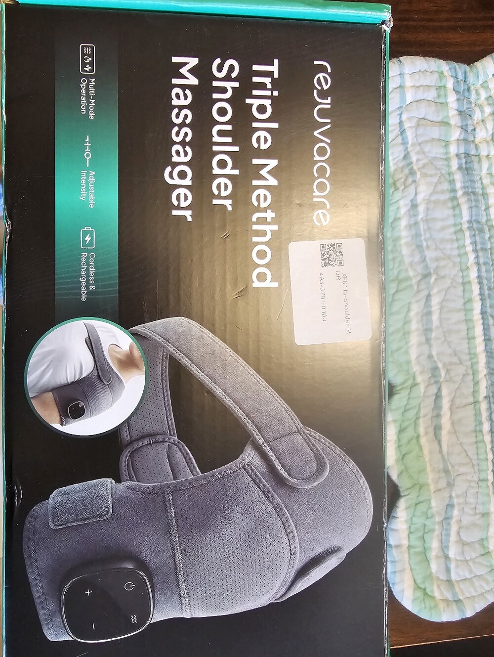 Rejuvacare Gray Triple Method Shoulder Massager